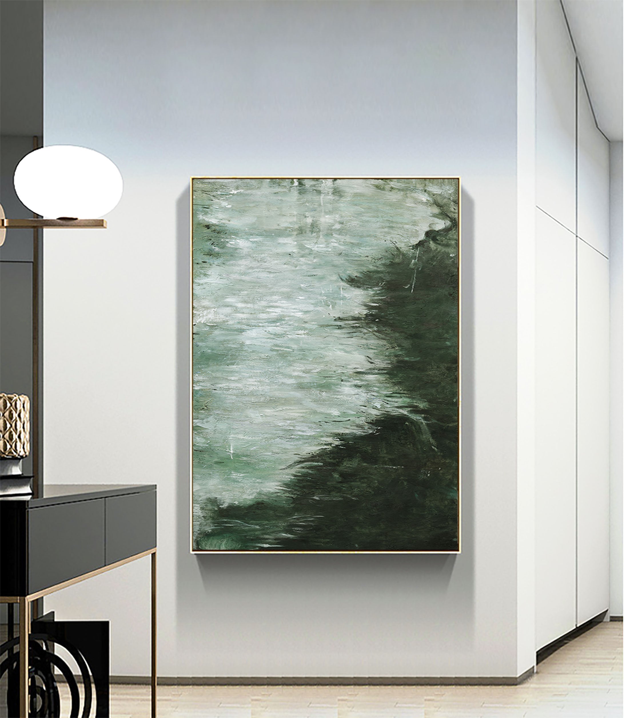 Abstract Painting #AB 051 - Modern Wall Art for Living Room, Bedroom & Office Decor | Large Canvas Artwork for Home & Commercial Spaces