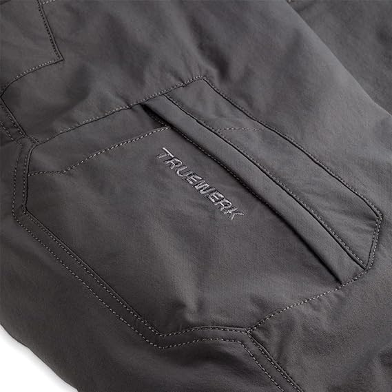 TRUEWERK Women's Work Pants - T2 WerkPants - Relaxed Fit Lightweight Water-Resistant Cargo Pants with 4-Way Stretch for Construction, Landscaping & Outdoor Activities