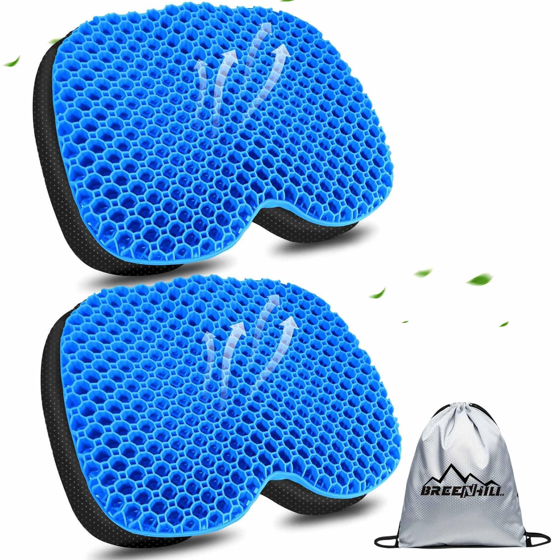 Anti-Slip Kayak Seat Cushion - Thick Waterproof Gel Seat Pad with Non-Slip Cover for Sit-In & Inflatable Kayaks, Canoes & Boats - Perfect for Fishing and Water Sports Comfort