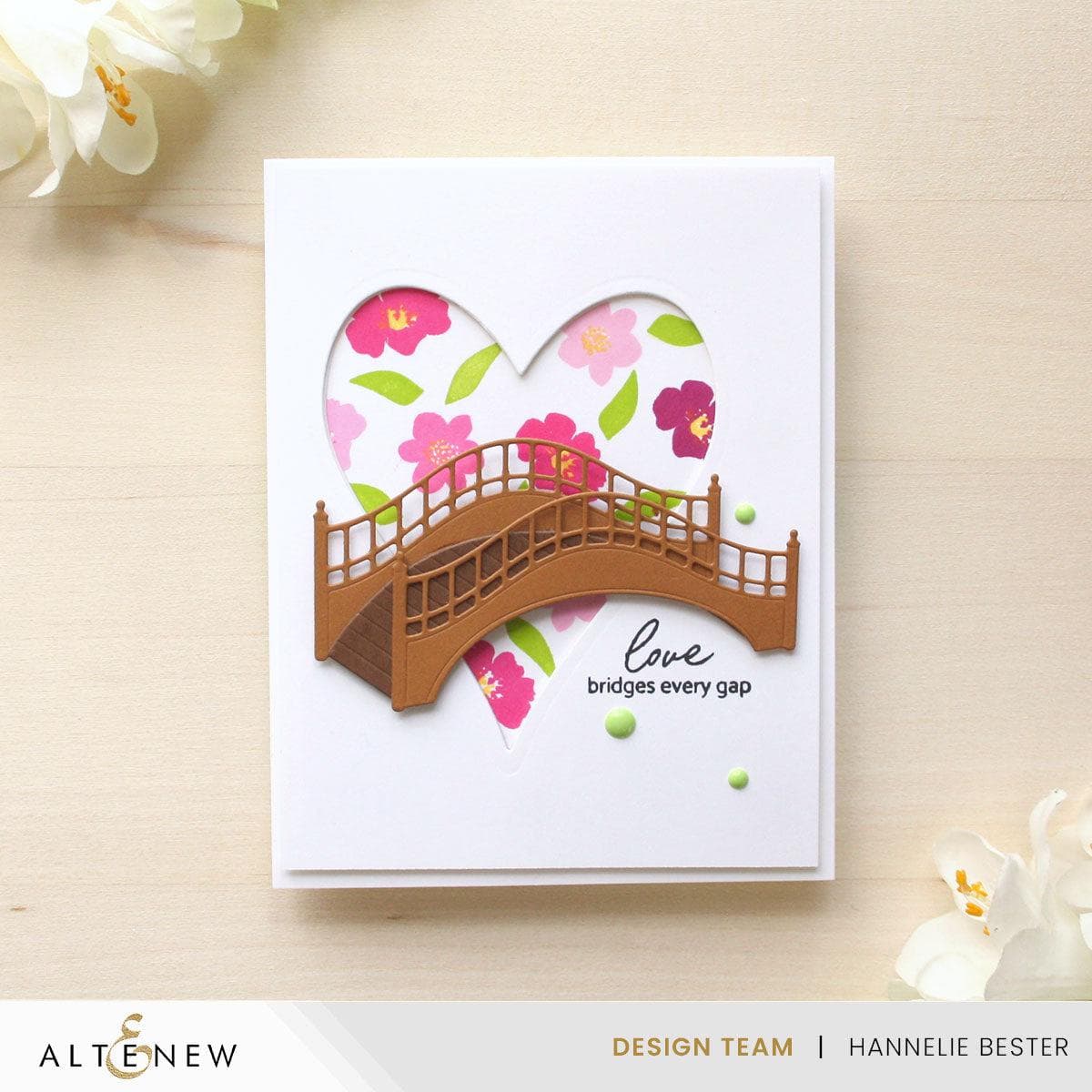 Mini Delight: Bridge to My Heart Stamp & Die Set - Perfect for Scrapbooking, Card Making & DIY Paper Crafts