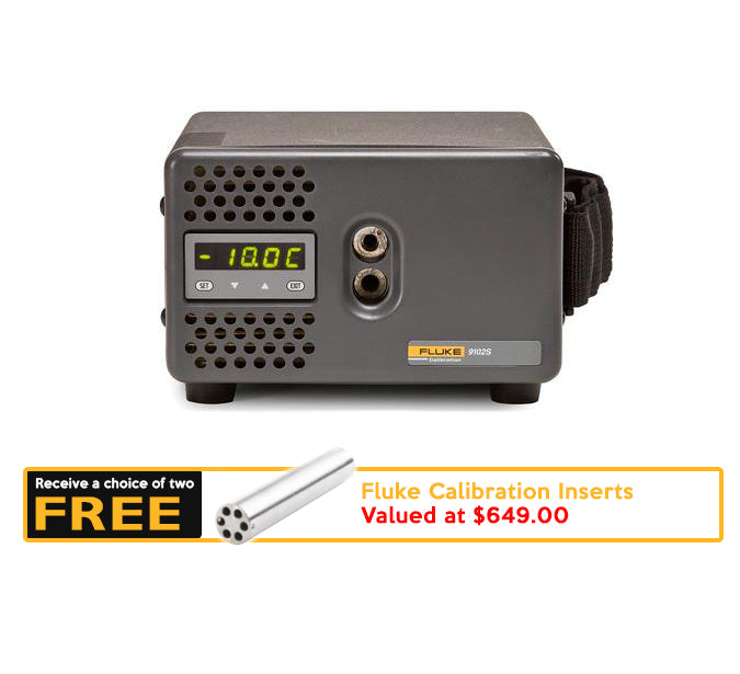 Fluke 9009 Industrial Dual Well Dry Block Thermometer Calibrator - Precision Temperature Calibration for Laboratories & Manufacturing Plants