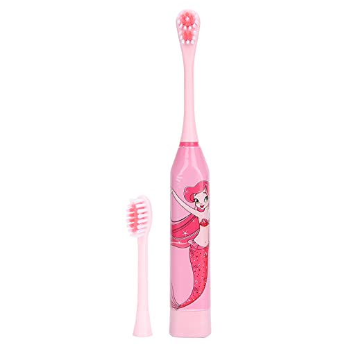 Kids Electric Toothbrush with Cartoon Design - Soft Bristles for Gentle Teeth Cleaning & Oral Care - Ideal for Children Ages 3+ (Pink) | Perfect for Morning & Nighttime Brushing Routine