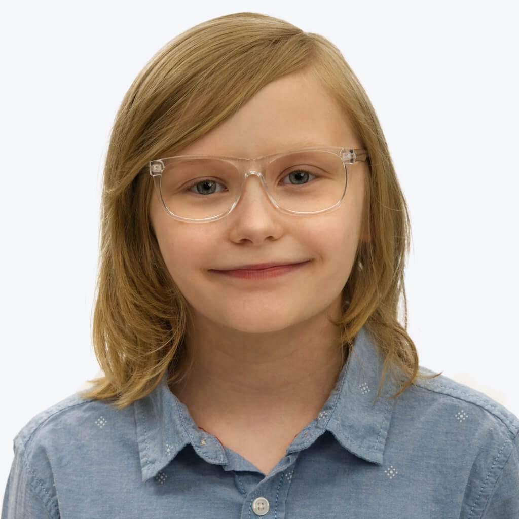 Blue Light Blocking Glasses for Kids - Anti Eye Strain Screen Time Glasses with Crystal Clear Lenses - Perfect for Online Classes, Gaming & Digital Device Use