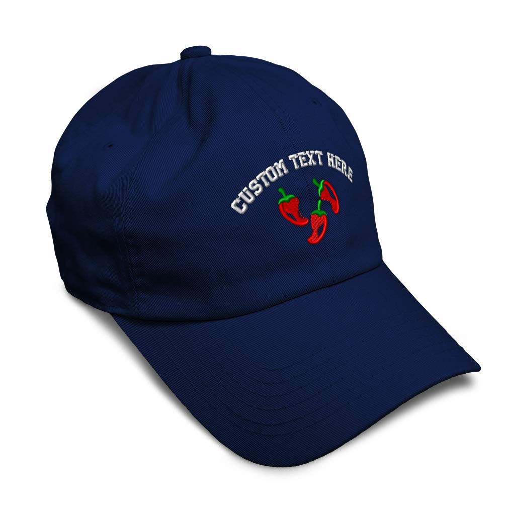 Soft Cotton Twill Baseball Cap with Southwest Chili Peppers Embroidery - Stylish Unisex Dad Hat for Men & Women | Perfect for Outdoor Activities, Sports & Casual Wear