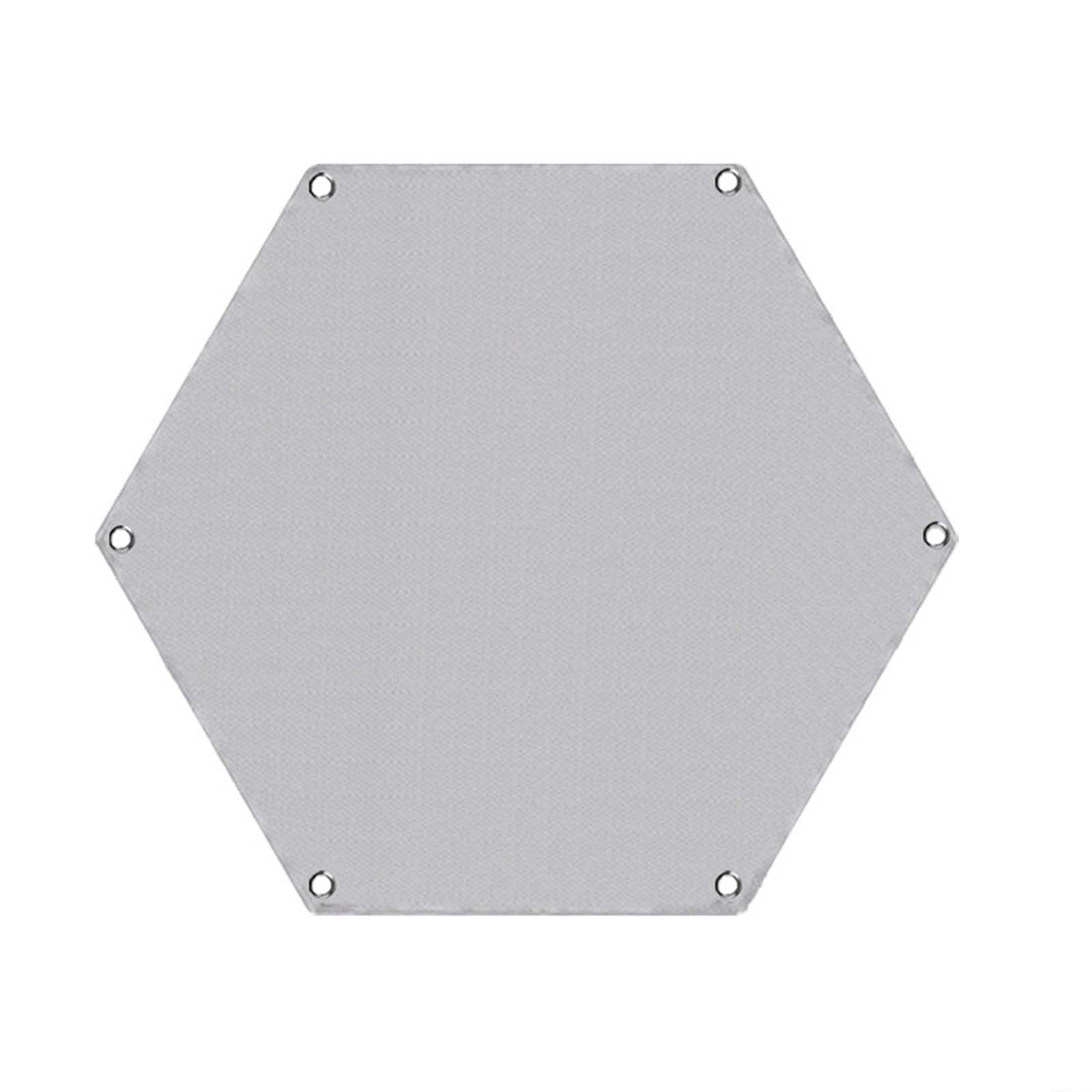 Hexagon Fire Pit Mat - Heat Resistant BBQ Grill Pad for Outdoor Camping & Backyard, Protects Grass & Decks from High Temperature Damage - Perfect for Picnics, Bonfires & Patio Parties