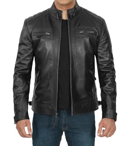 Diamond 1 Black Leather Jacket