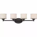 Trans Globe Lighting 70724 ROB Cahill Collection 4-Light Bathroom Wall Sconce in Oil Rubbed Bronze Finish - Perfect for Vanity Lighting, Powder Room Decor & Spa-Style Bathroom Ambiance