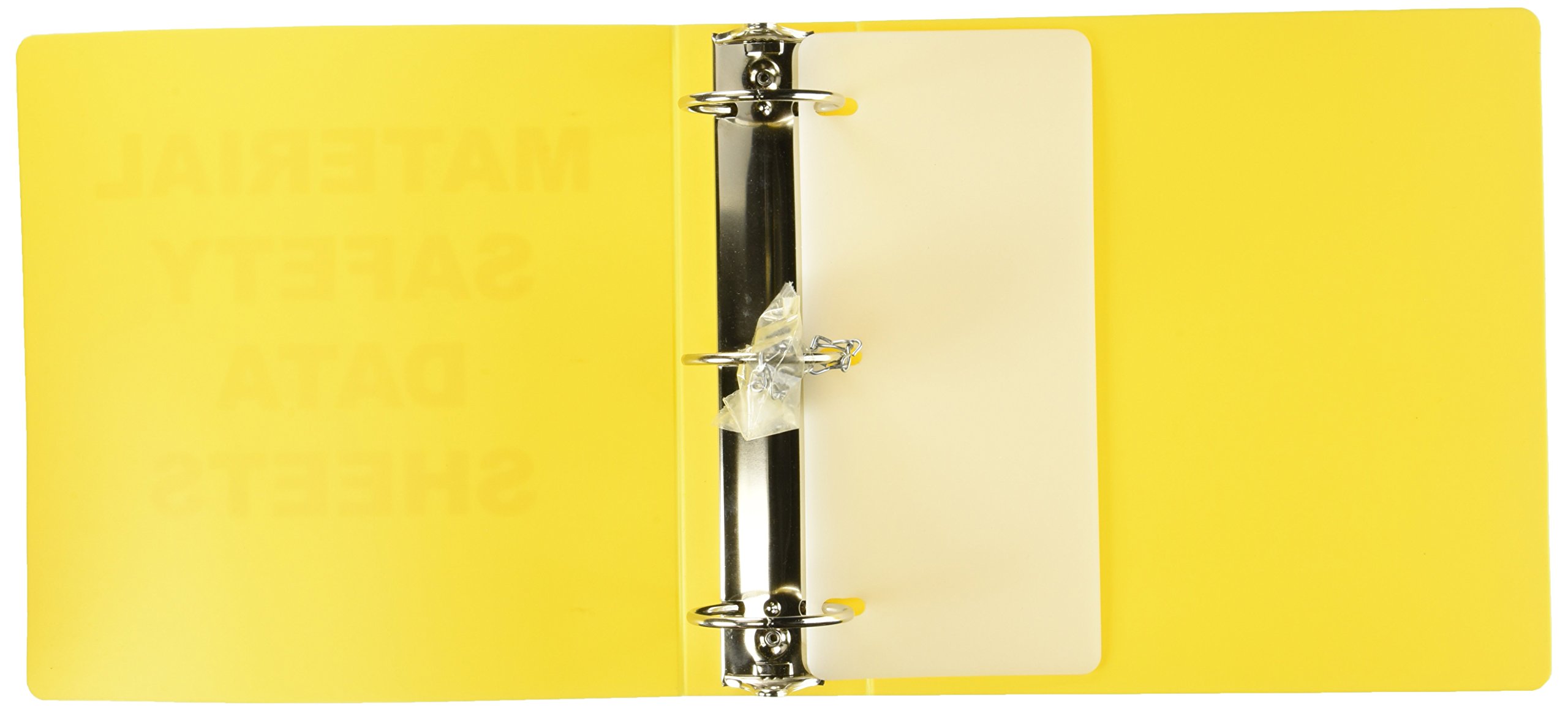 Brady BR824A 3-Ring Binder for Material Safety Data Sheets (MSDS) - Durable, Letter Size, Ideal for OSHA Compliance & Workplace Safety Documentation