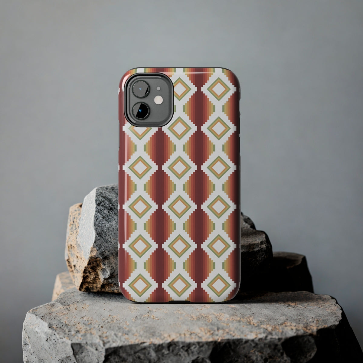 Durable Southwestern Rio Boho Hard Phone Case for iPhone & Samsung - Stylish Protection for Travel & Outdoor Adventures