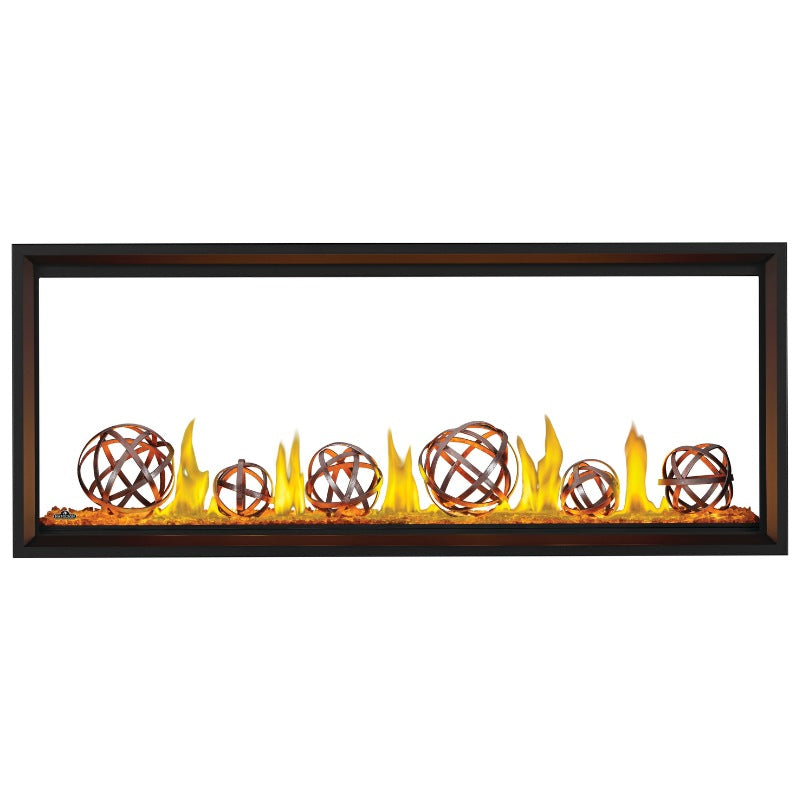 Napoleon TLV62N2 Tall Vector 62 See-Through Linear Direct Vent Gas Fireplace - Perfect for Modern Living Rooms & Patio Heating