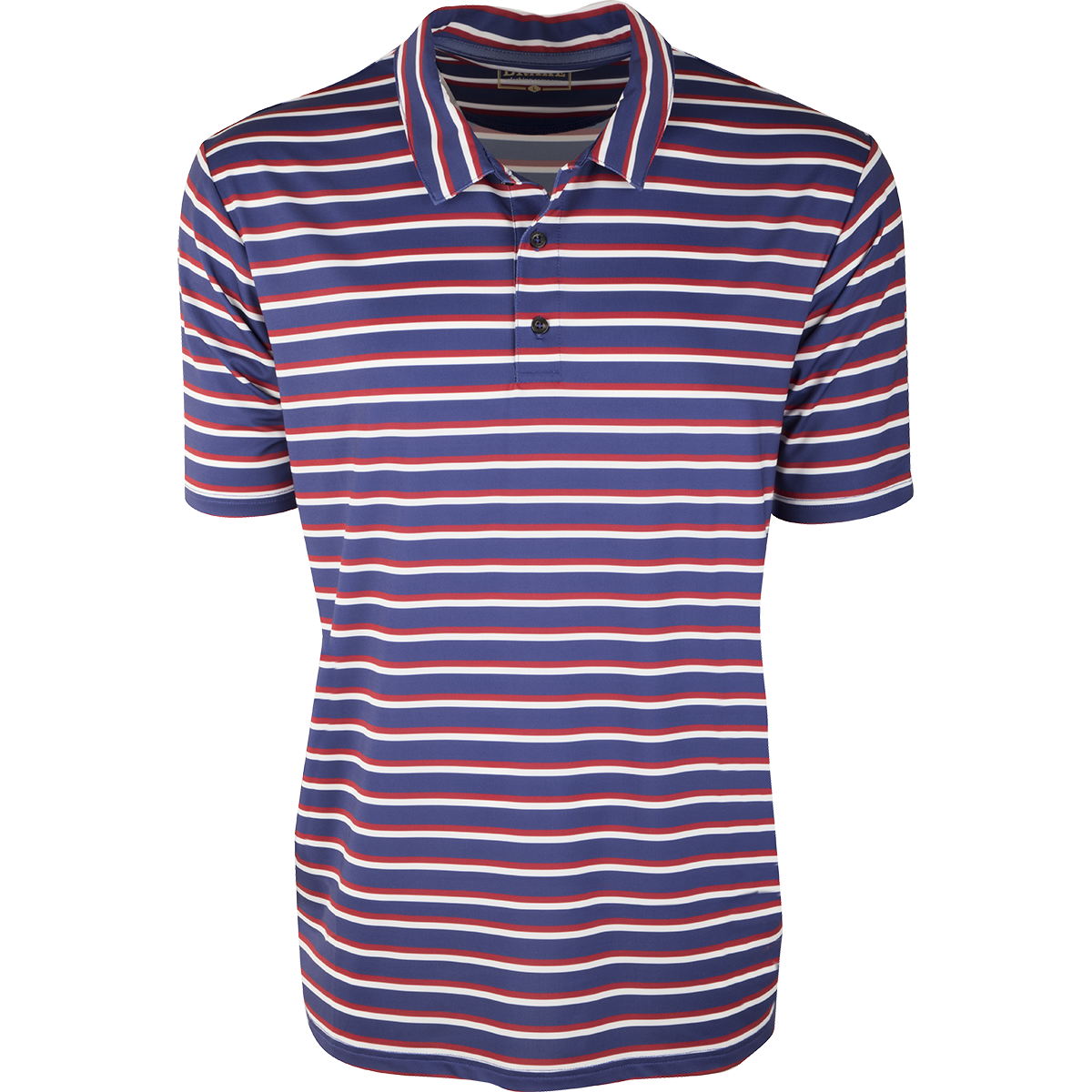 Performance Striped Polo Shirt for Men - Breathable & Comfortable Golf & Casual Wear - Perfect for Work, Sports & Outdoor Activities