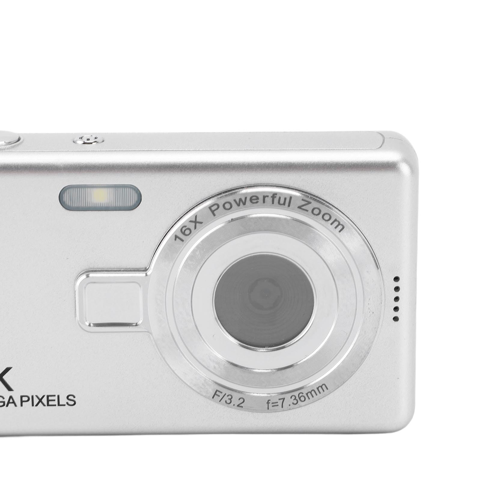 Kids Digital Camera with Anti-Shake - 1080P HD Photography Camera for Children & Students, Portable Silver Camera for Travel, Birthday Gifts & School Projects