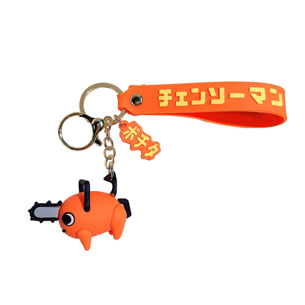 Denji Makima Chainsaw Keychain - Anime Key Ring for Backpack, Jewelry & Fashion Accessories - Perfect Gift for Men & Women - Cosplay, Conventions & Everyday Use