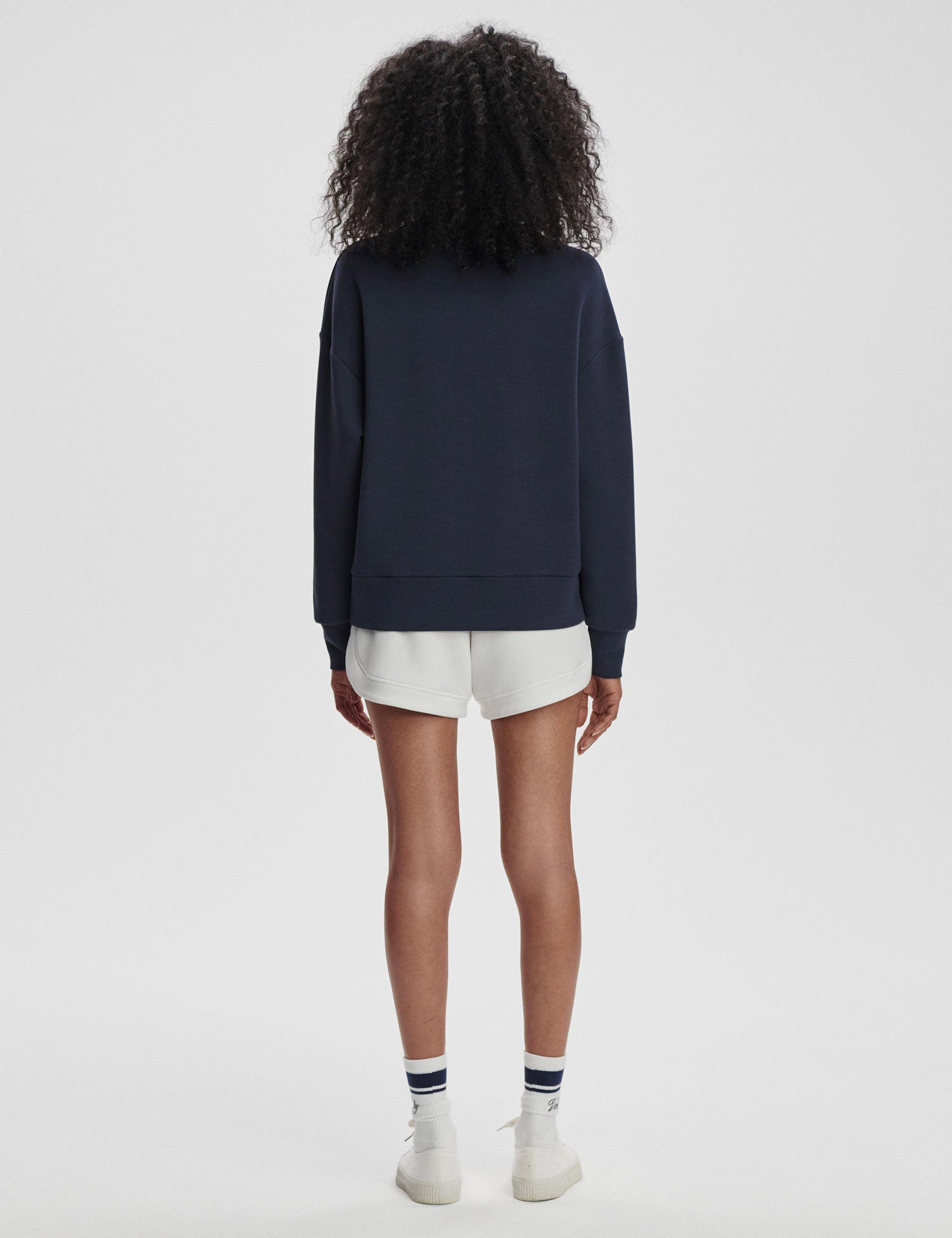 Rasco Namesake Sweatshirt - Navy & White Color Block Pullover for Men & Women | Casual Wear, Gym, Lounge, Street Style Fashion