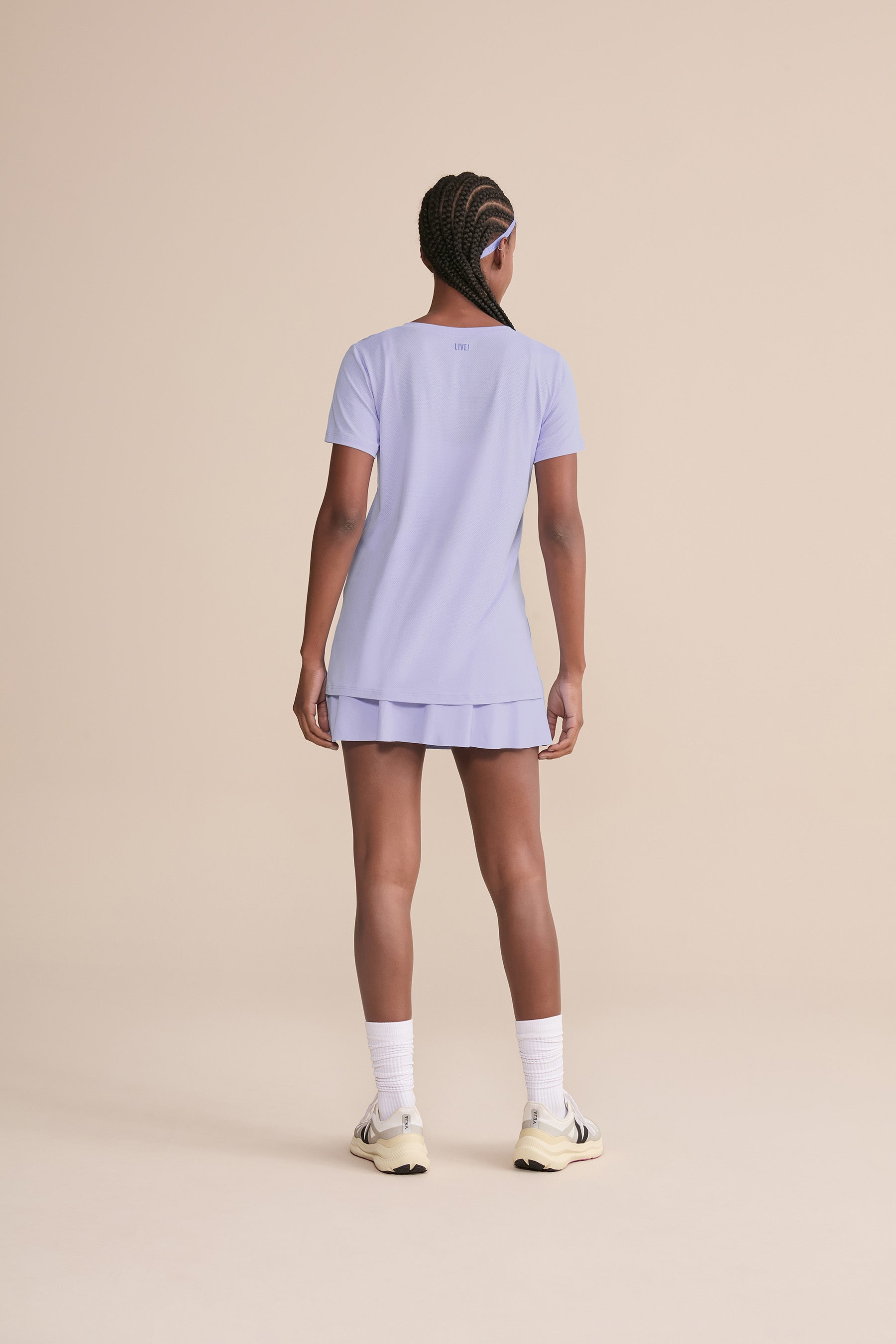 Action V Neck T-Shirt for Women - Comfortable Stretch Cotton Tee for Casual Wear, Workout & Everyday Style