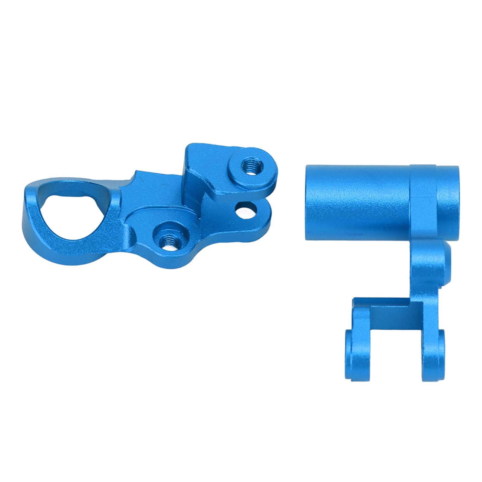 Aluminum RC Car Upgrade Parts Kit for Traxxas Slash 1/10 4x4 - Front/Rear Suspension Arms, Steering Bellcrank & Camber Links (Blue) - Durable Off-Road Bashing & Racing Accessories