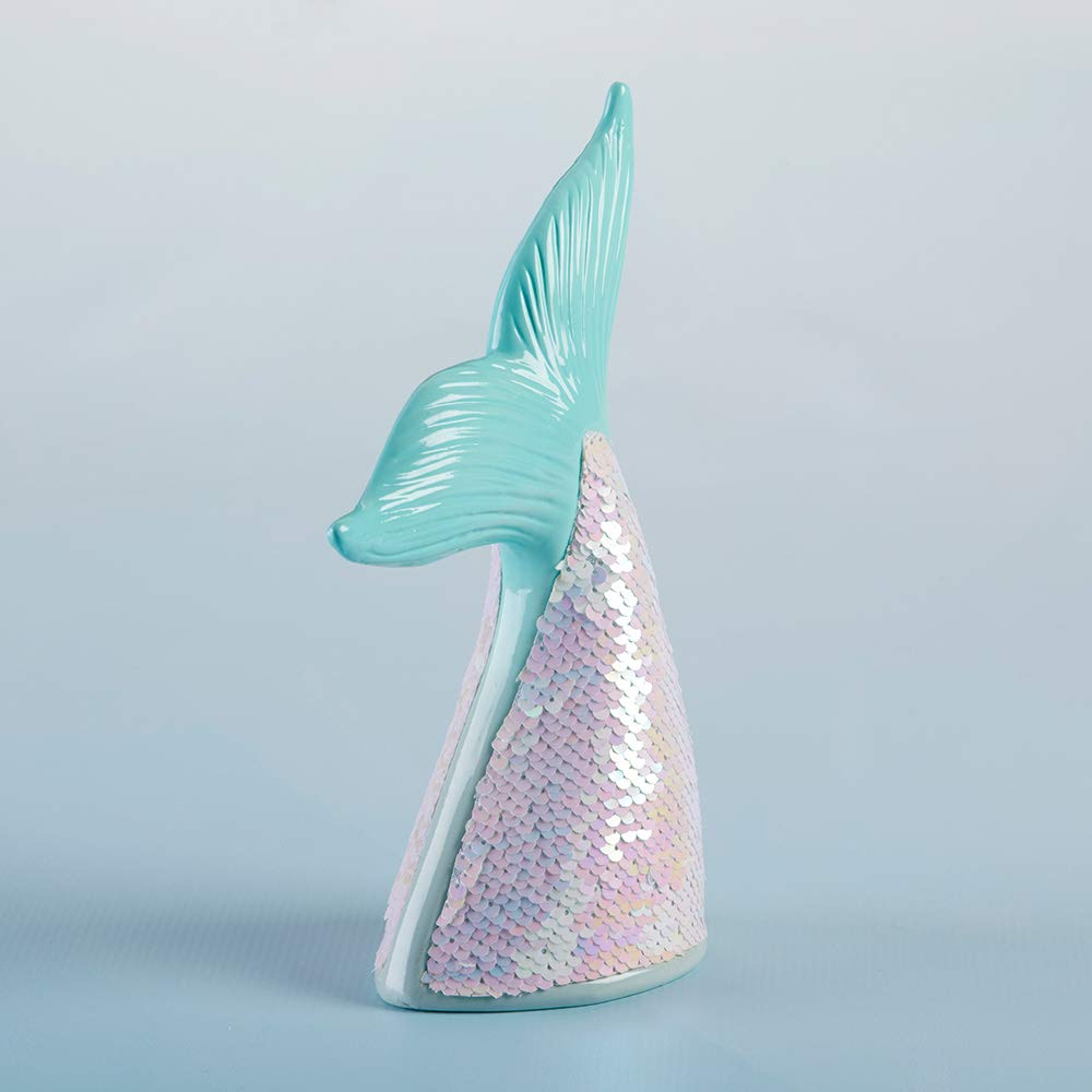 Reversible Sequin Mermaid Piggy Bank - Baby Room Decor for Savings & Gifts