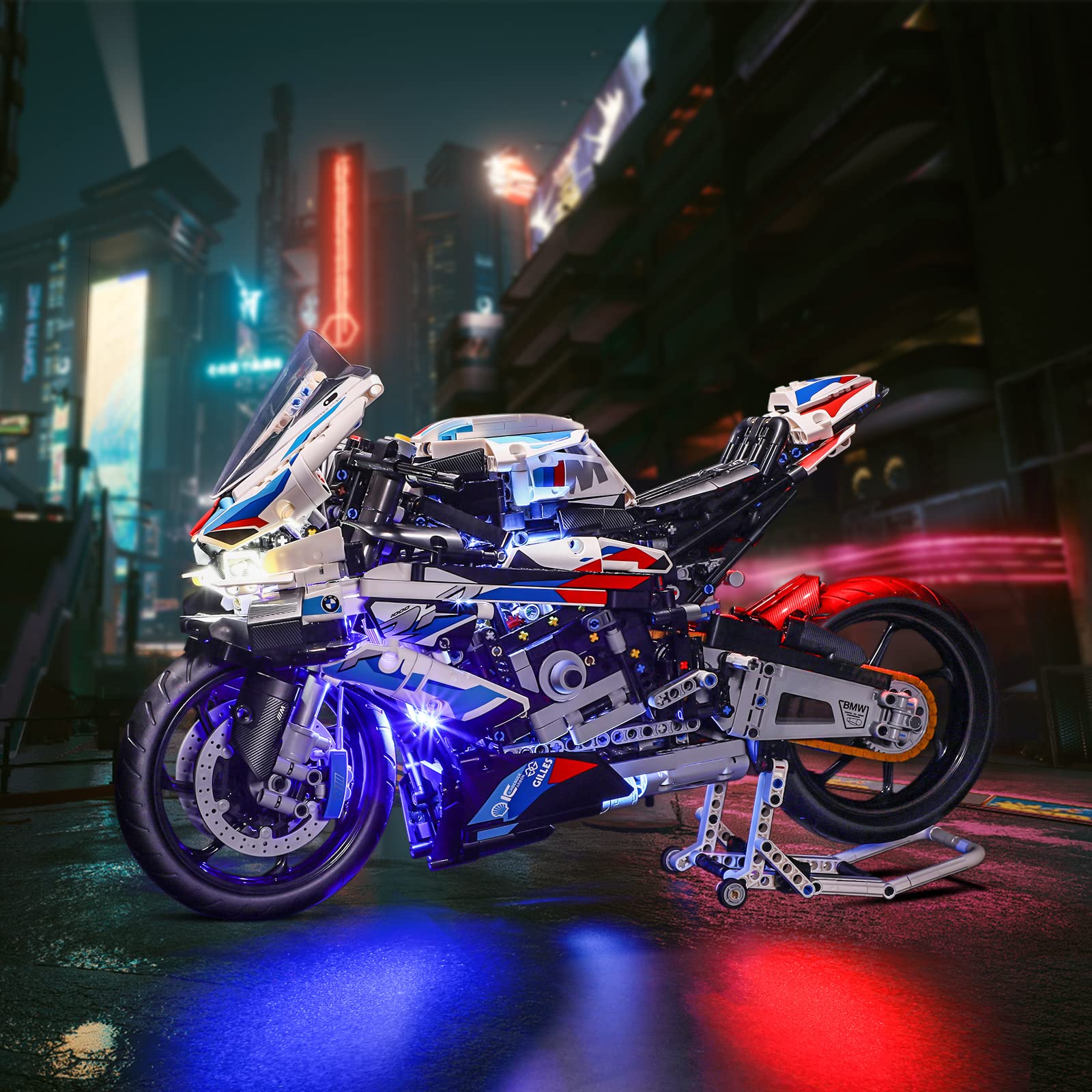 LIGHTAILING LED Light Kit for Lego 42130 Technic BMW M 1000 RR Motorcycle Building Blocks Model - Compatible with Official Lego Set (Not Included) - Perfect for Display, Gifts, and Nighttime Showcase