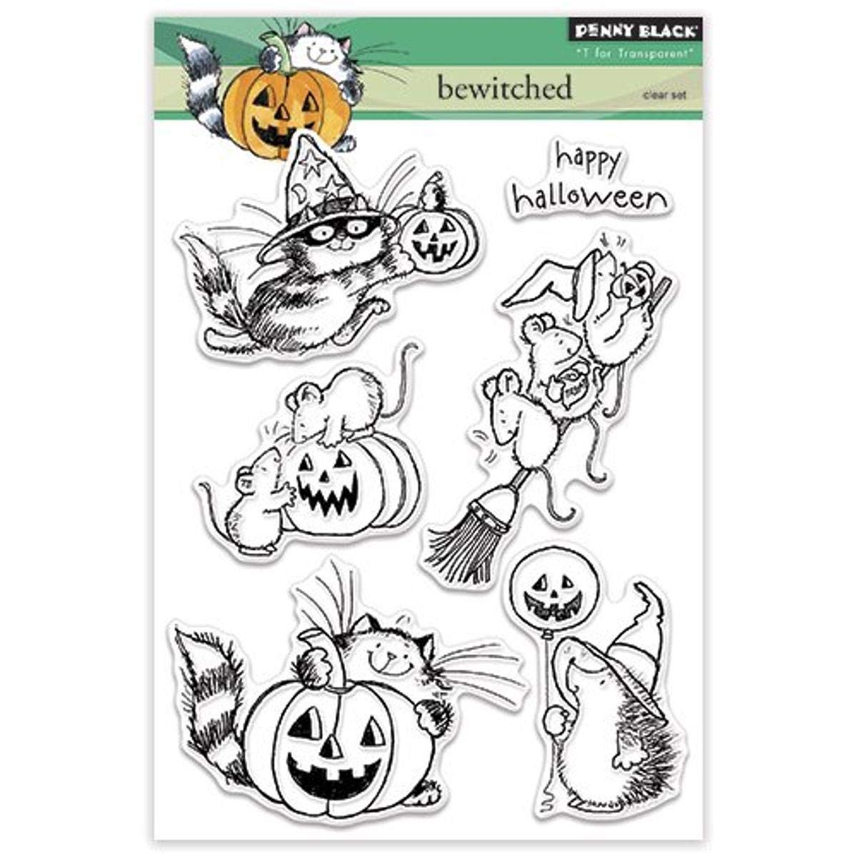 Bewitched Rubber Stamp Set - Penny Black 30-318 for Scrapbooking & Card Making