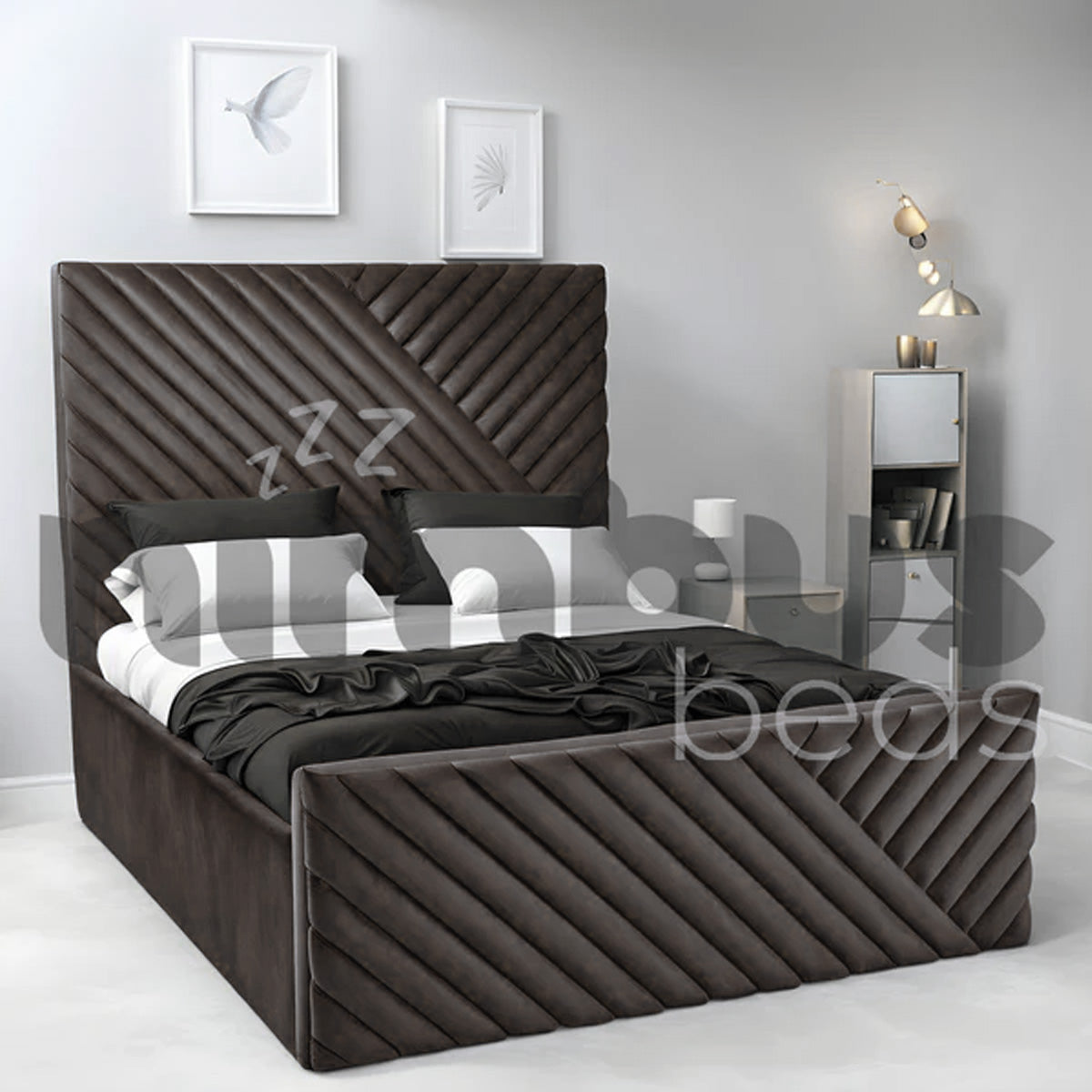 Premium Fraser Bed Frame - Queen Size, Sturdy Metal Platform with Wooden Slats, Noise-Free Support - Perfect for Master Bedrooms, Guest Rooms & Modern Apartments