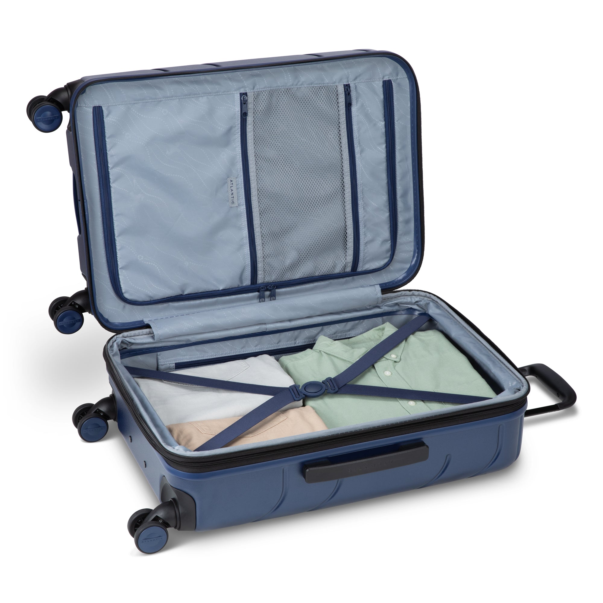 Atlantic Transmarine 3-Piece Luggage Set - Lightweight Spinner Suitcase with TSA Lock, Perfect for Travel, Business Trips & Vacations