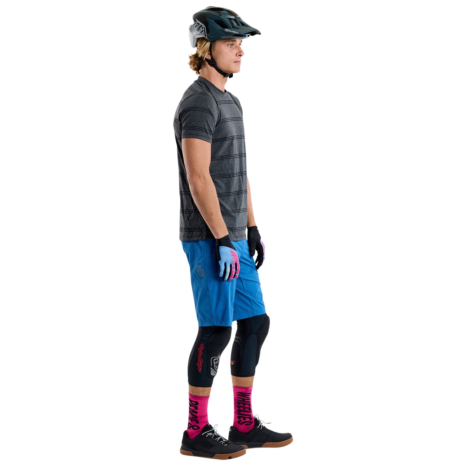 Skyline Short Sleeve Ride Tee - Washed Out Dark Cloud - Comfortable Casual T-Shirt for Men - Perfect for Cycling, Outdoor Adventures & Everyday Wear