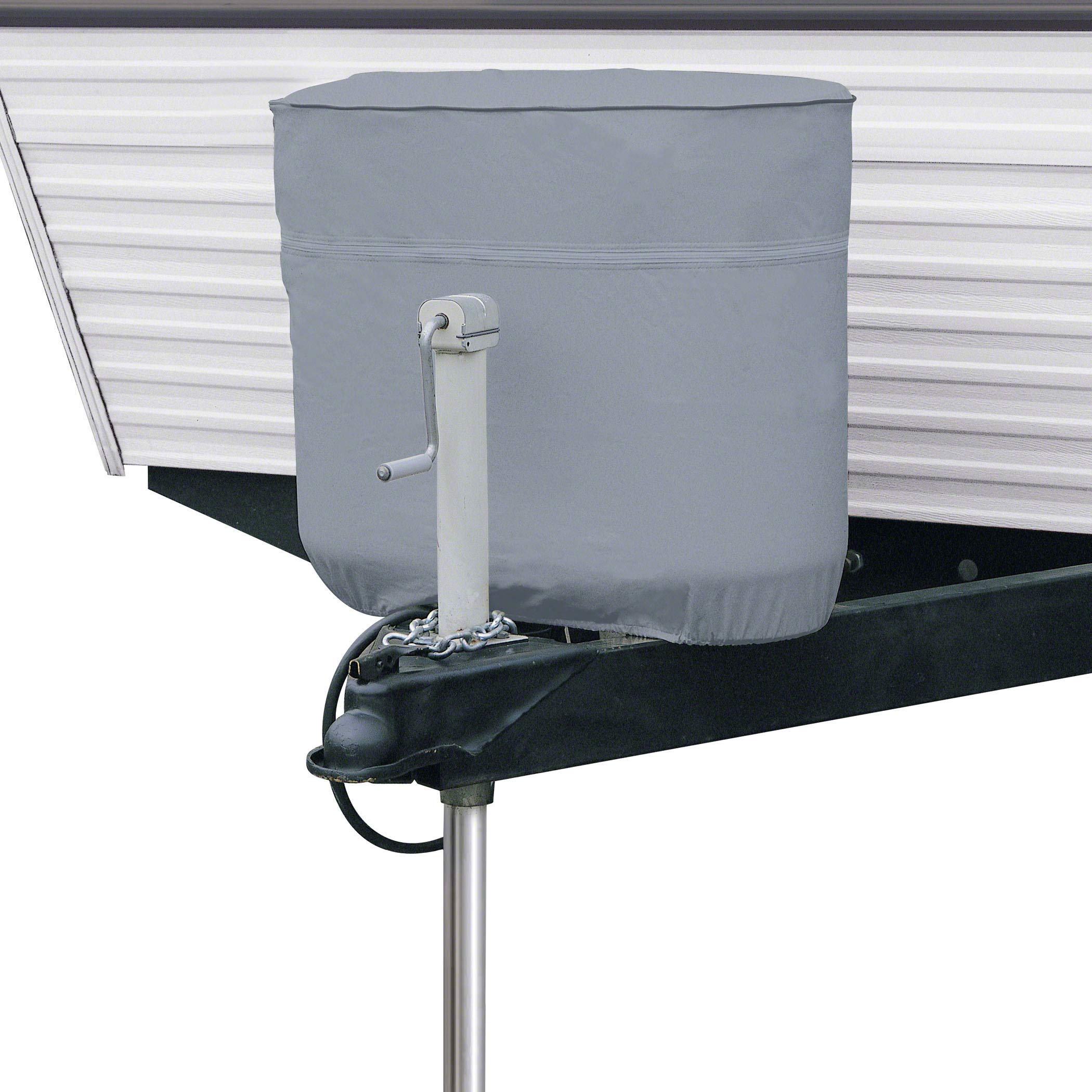 Heavy-Duty RV Tank Cover for 20/5 Gallon Tanks - Grey, Zippered Access - Perfect for Outdoor Camping & Travel