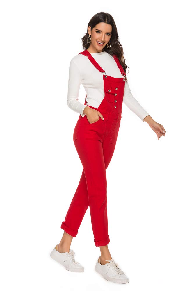 AvaCostume Women's Classic Adjustable Strap Denim Overalls - Vintage Style Jumpsuit for Casual Outfits, Workwear & Fashion Trends