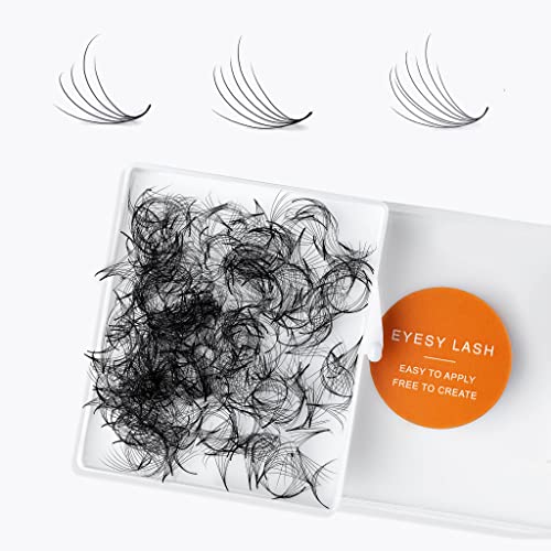 Eyesy Lash 500 Camellia 6D Volume Eyelash Extensions | 0.07mm Premade Fans in 7-9-11mm Lengths | D Curl for Dramatic Look | Perfect for Bridal, Party & Special Occasion Makeup
