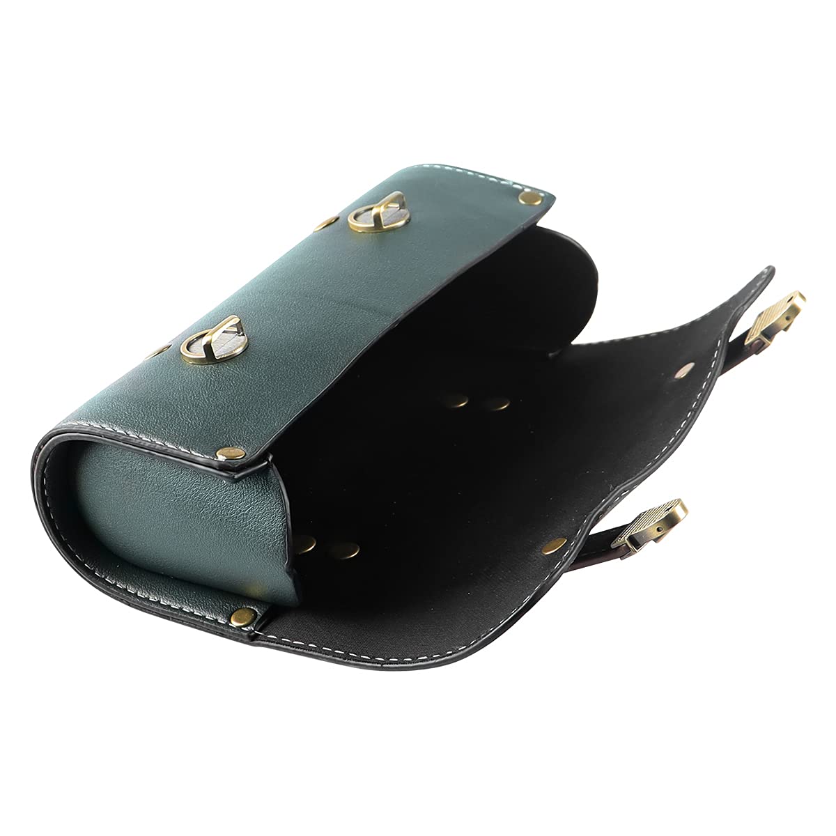 **YIBO Waterproof Quick Release Motorcycle Fork Bag - Universal Leather Side Tool Pouch for Bicycle & Bike Accessories (Green) - Perfect for Road Trips, Commuting & Outdoor Adventures**