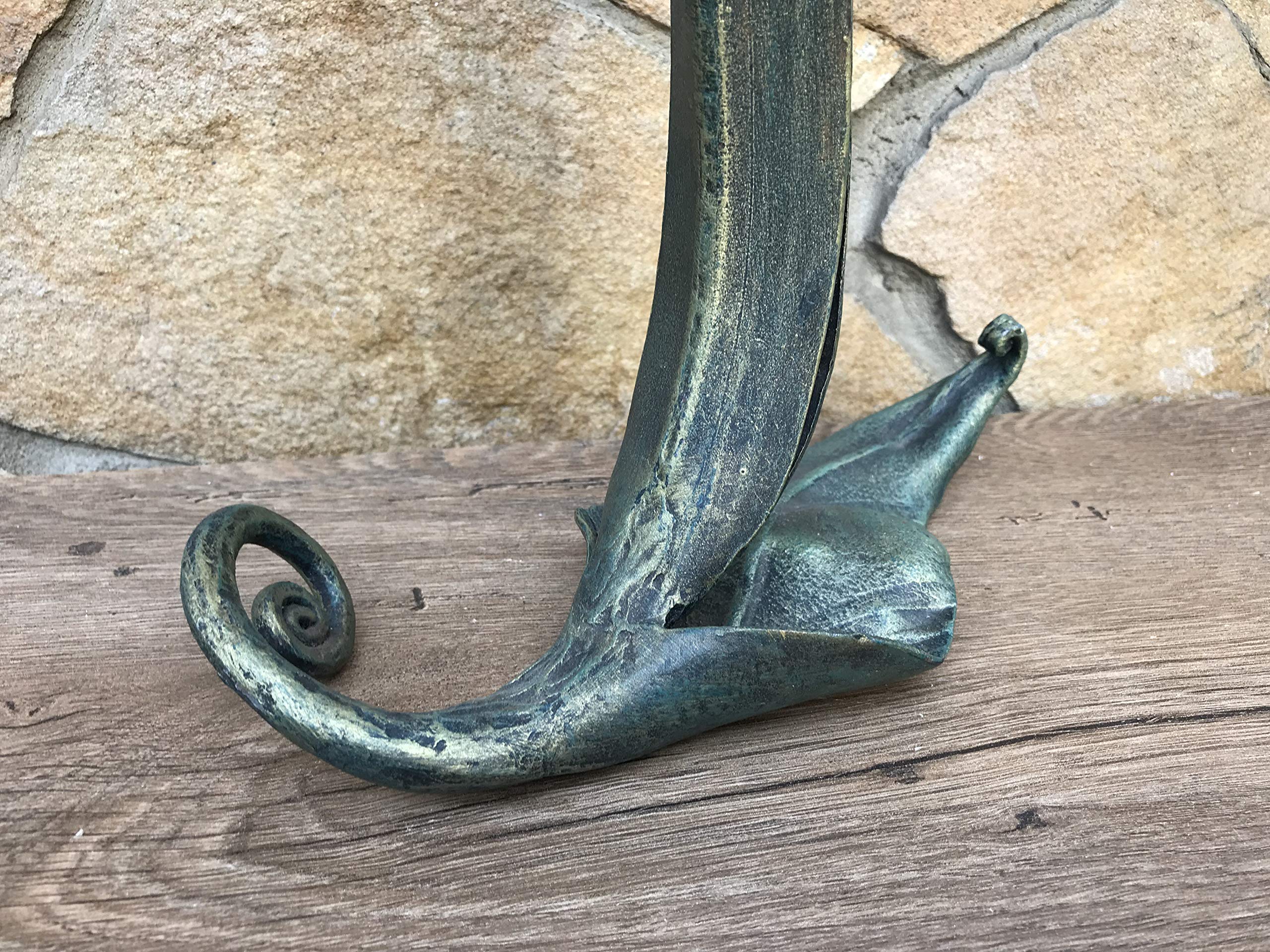 Hand-Forged Iron Tulip Flower - Unique 6th Anniversary & Mother's Day Gift for Her - Elegant Home Decor & Thoughtful Present for Special Occasions