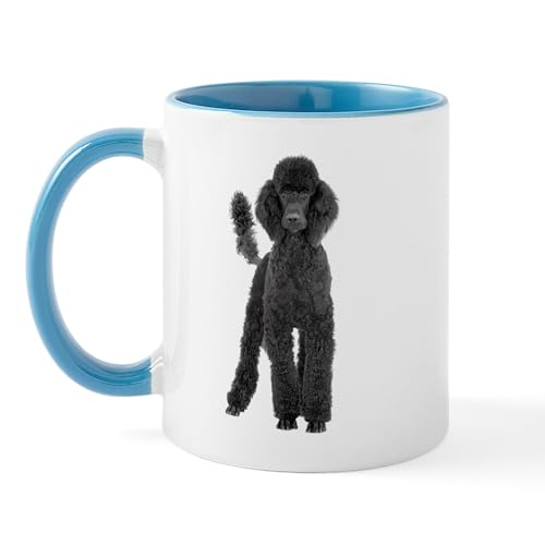 White/Blue Inside - Poodle Picture Mug