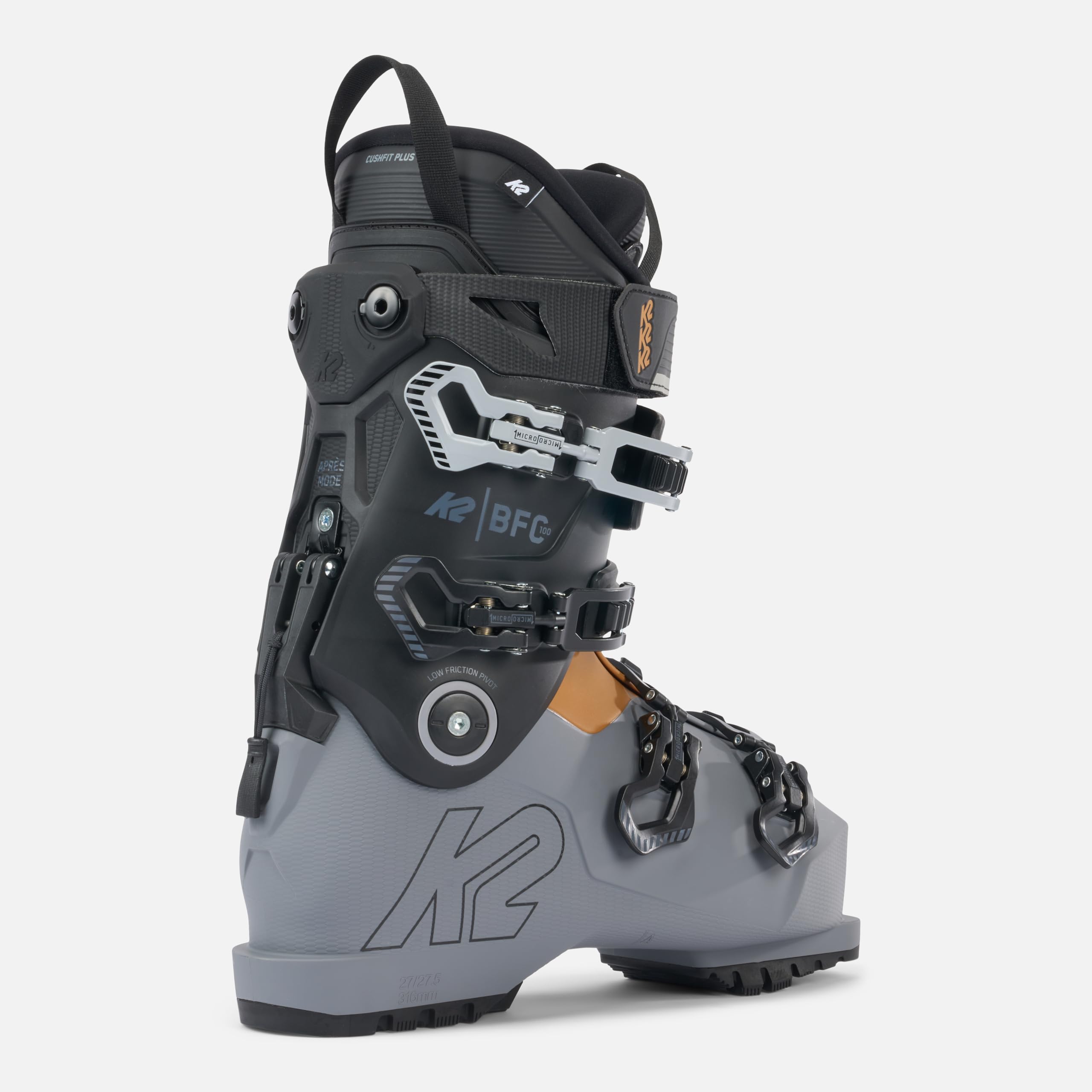 K2 BFC 100 Men's Ski Boots - Lightweight & Comfortable Alpine Ski Boots for All-Mountain Performance | Perfect for Downhill Skiing & Freeride Adventures