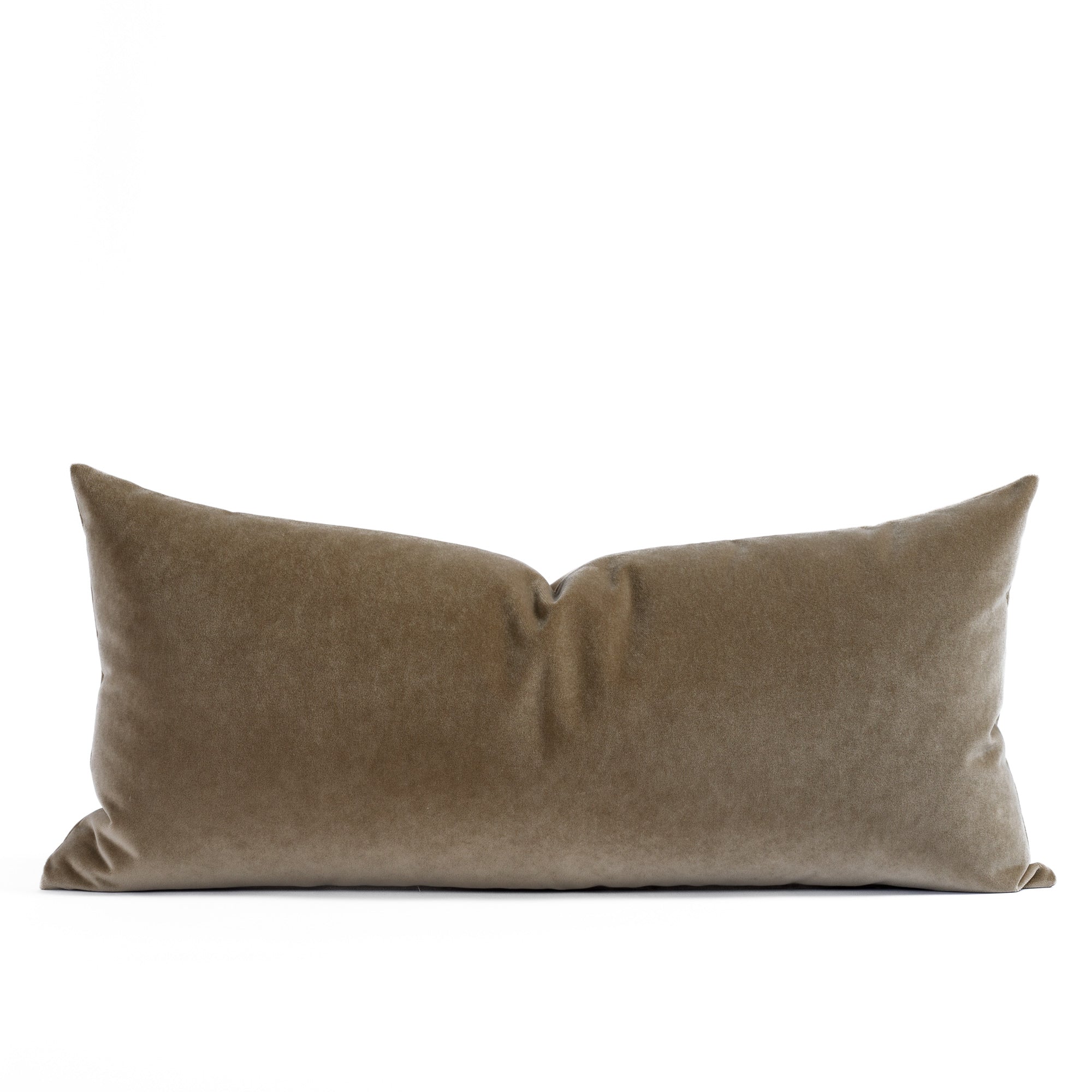 Valentina Velvet 15x32 XL Lumbar Pillow in Toffee - Soft & Supportive Cushion for Sofa, Bed, or Office Chair - Perfect for Living Room Decor, Back Support & Home Comfort