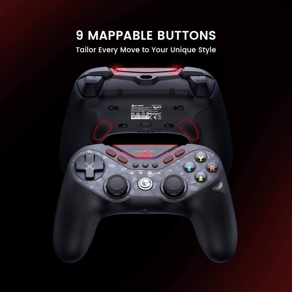GameSir Tarantula Pro Wireless Gaming Controller for Nintendo Switch, PC, iOS & Android - Bluetooth 5.0/2.4G/Wired Mode with Charging Dock - Ergonomic Design for Long Gaming Sessions at Home or On-The-Go