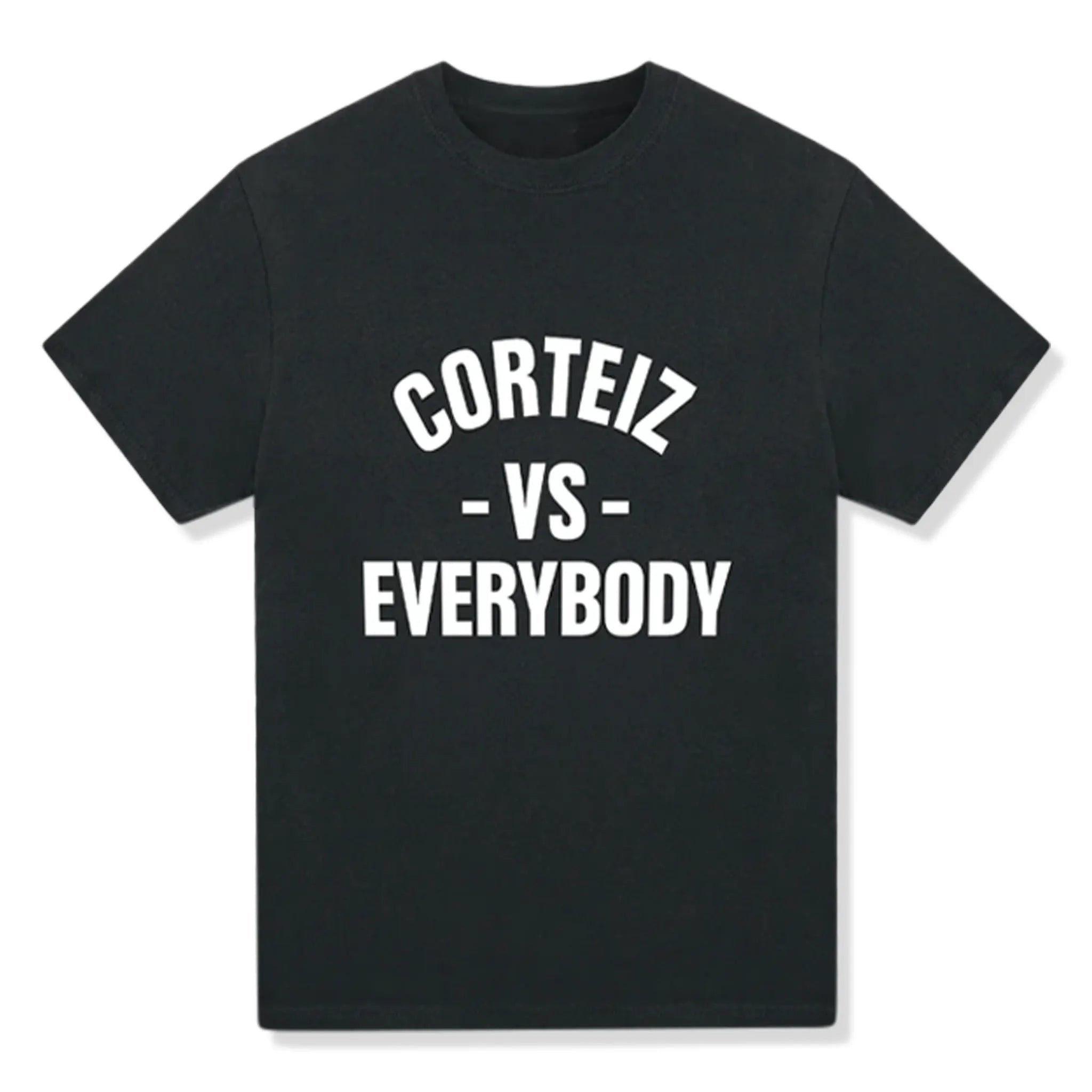 Corteiz Vs Everybody Black T-Shirt for Men | Streetwear Graphic Tee | Casual Wear & Urban Fashion | Perfect for Everyday Outfits and Street Style