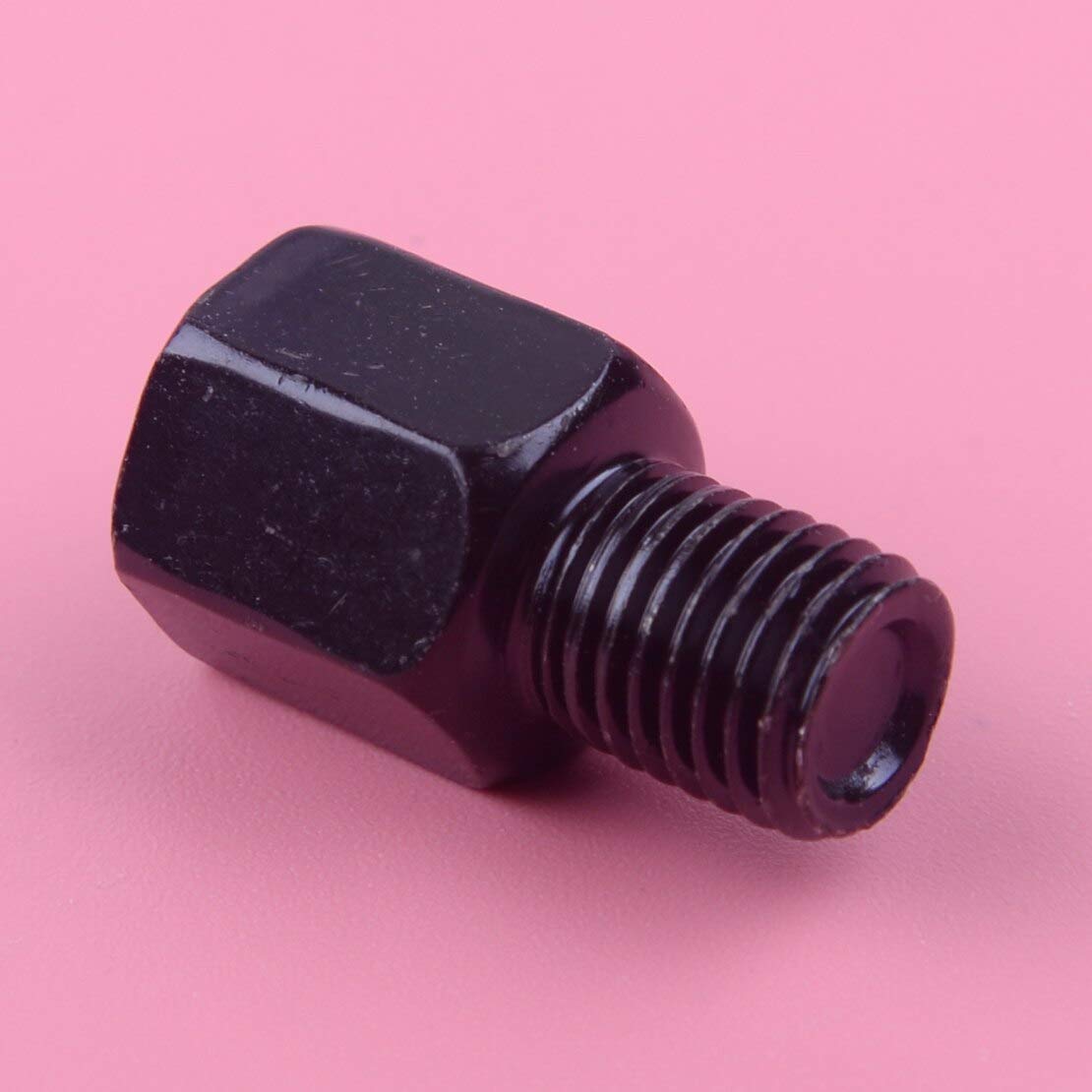10mm to 8mm Motorcycle Mirror Adapter Extender Mount - Universal Black Car & Bike Accessory for Improved Visibility & Safety - Perfect for Harley, Honda, Yamaha & More