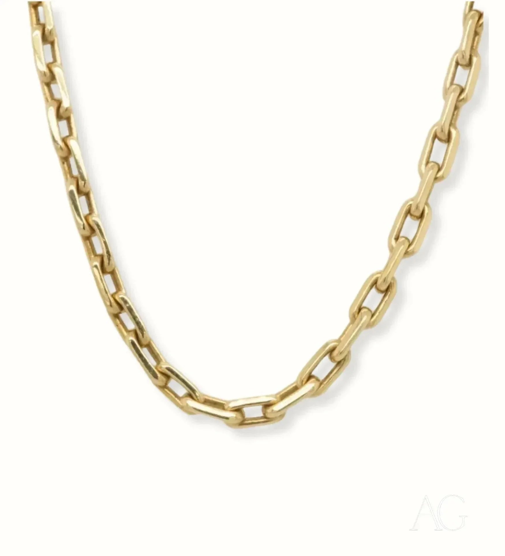 18K Gold Diamond Cut Chain Necklace for Women - Elegant & Durable Jewelry for Parties, Weddings & Everyday Wear
