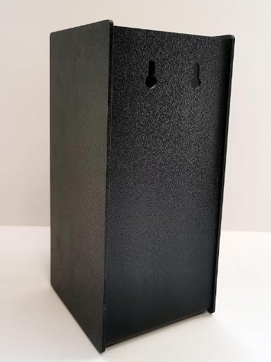 HAITIAN 4mm Thickness ABS Black Paper Cup Holder - 1 Compartment Organizer for Office, Restaurant, and Party Supplies