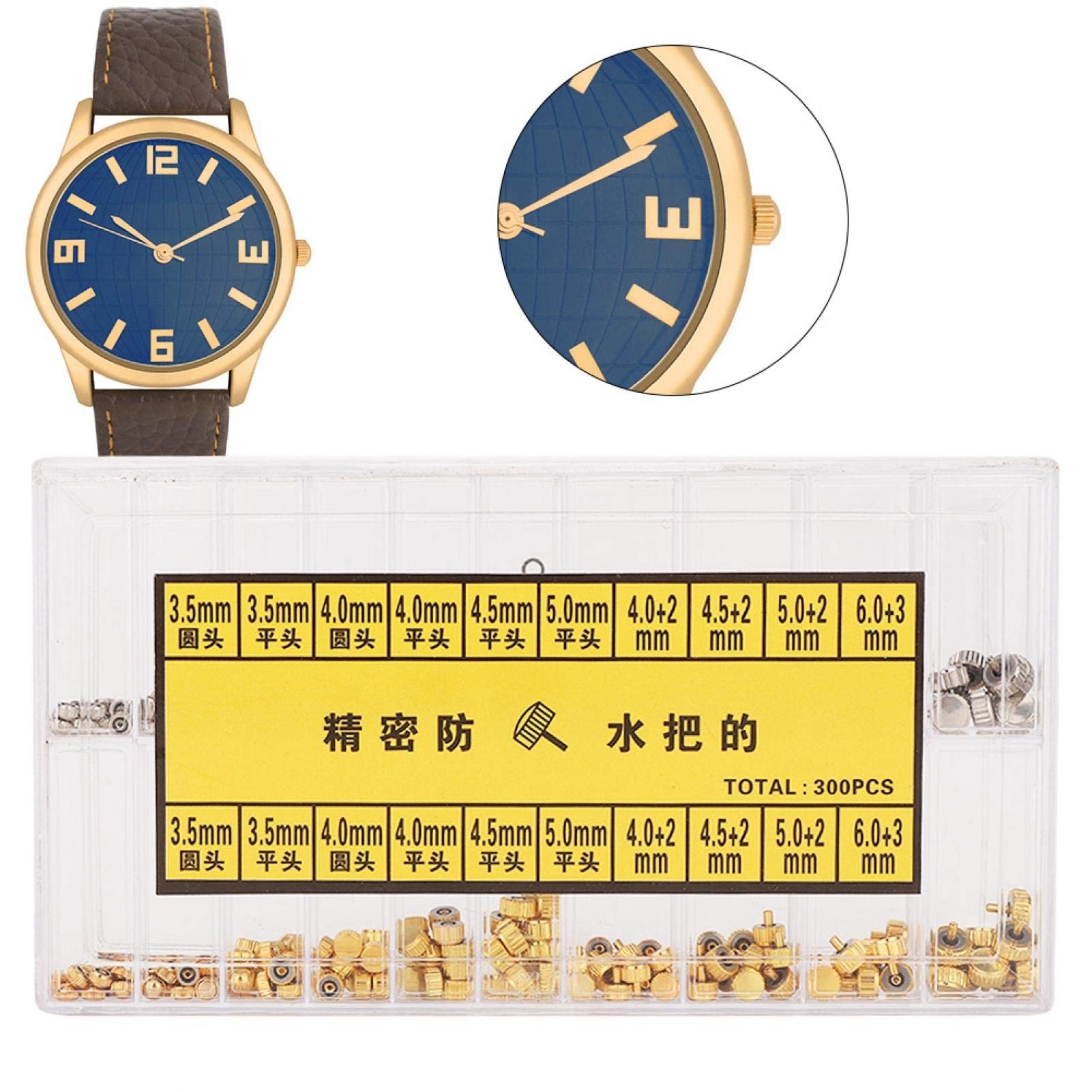 Premium Watch Crown Parts Kit - Assorted Watchmaker Tools for Watch Repair & Maintenance | Perfect for Watchmakers, Hobbyists & DIY Watch Repair Enthusiasts