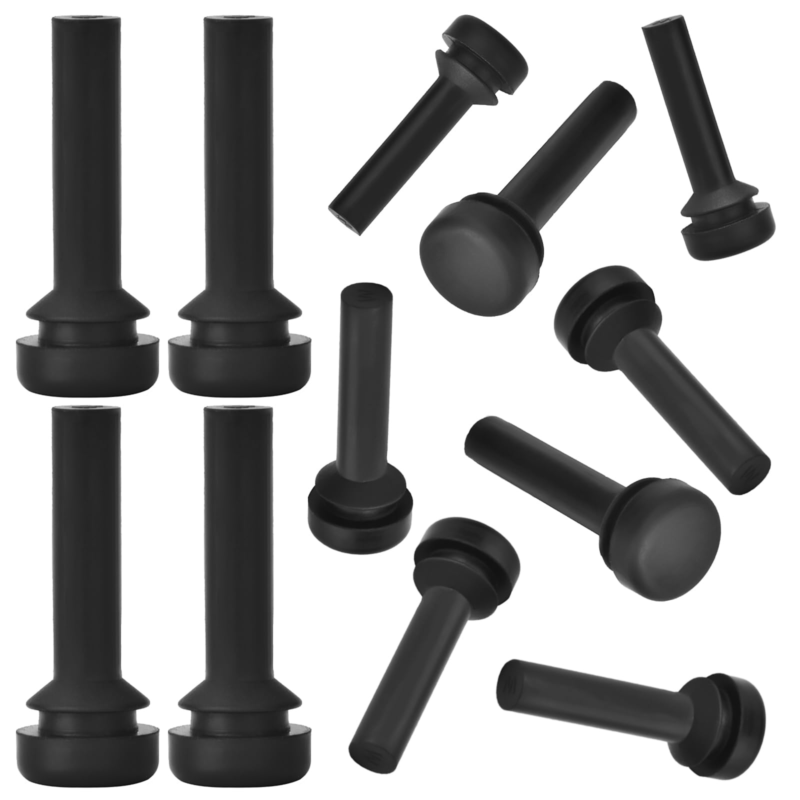 12-Piece GE Gas Stove Grate Rubber Feet Replacement - WB02X24790 Compatible Bumpers for Stove Top Range | Durable Non-Slip Protection for Cooking & Grilling