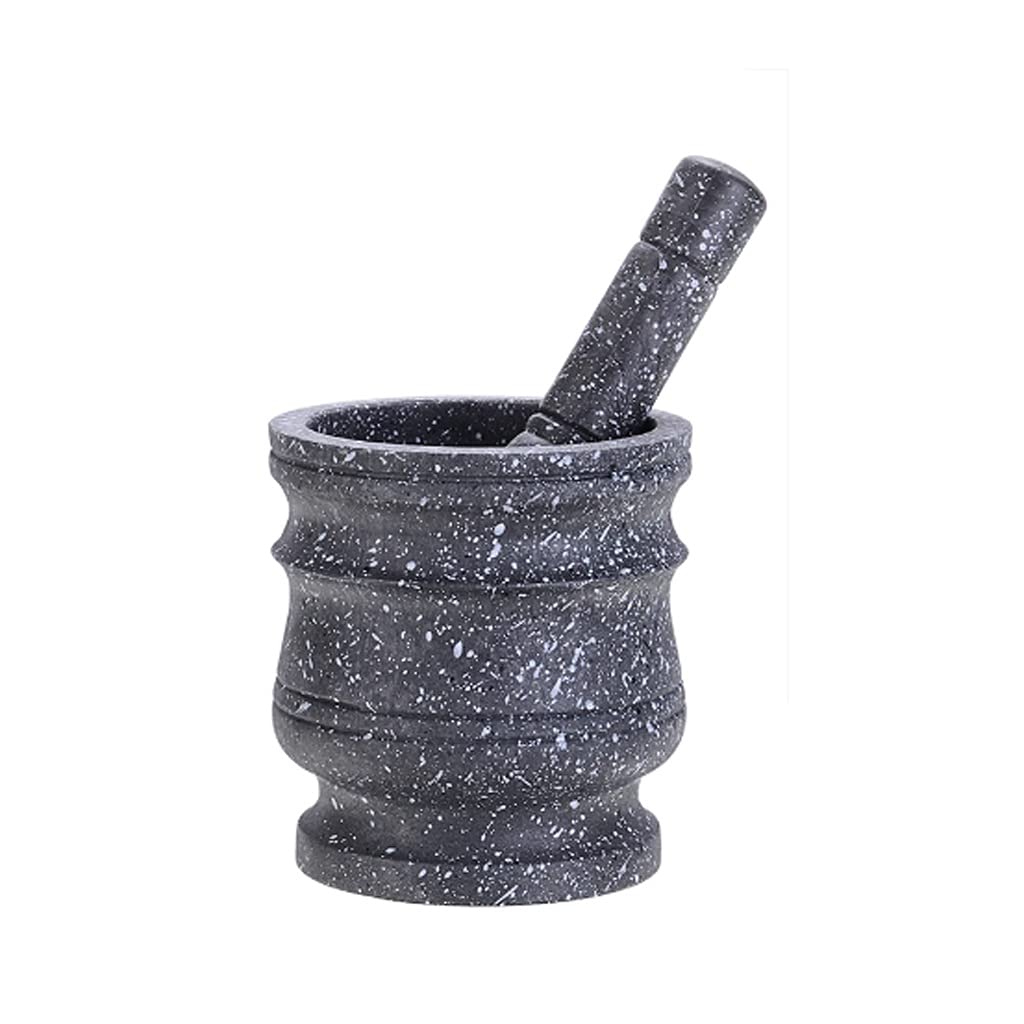Premium Mortar and Pestle Set - Heavy Duty Spice Grinder for Pepper, Ginger, Herbs & Garlic - Resin Bowl Kitchen Tool for Crushing Tough Foods - Perfect for Cooking, Baking & Herbal Medicine Preparation