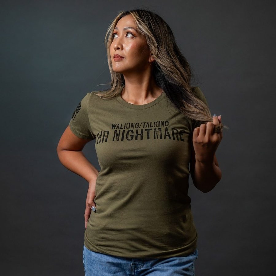 Women's Slim Fit T-Shirt - Military Green | Comfortable & Stylish Casual Wear for Everyday Outfits