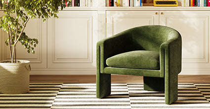 Ennis Lounge Chair - Modern Comfortable Accent Chair for Living Room, Bedroom & Office - Perfect for Relaxing, Reading & Lounging