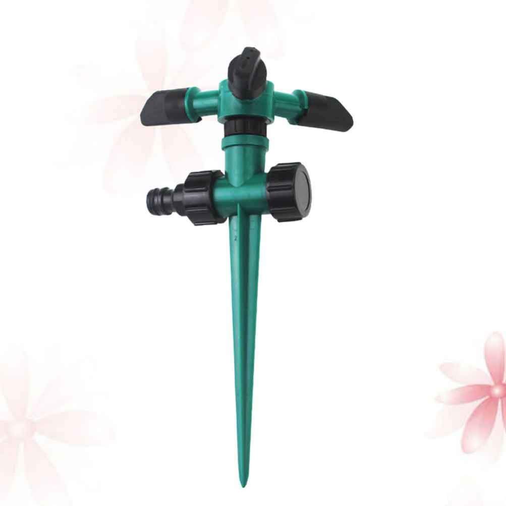 Happyyami 360 Degree Rotating Garden Sprinkler - Adjustable Lawn Watering Tool with Ground Insert for Yard, Greenhouse & Garden Irrigation System | Perfect for Grass, Plants & Flower Beds (Dark Green)