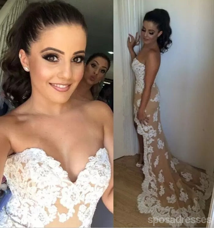 Elegant Champagne Lace Sheath Sweetheart Short Bridesmaid Dress WG1265 - Perfect for Weddings, Parties & Formal Events
