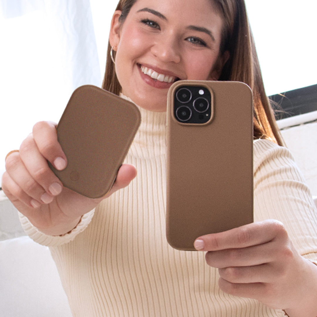 Premium Brown MagSafe Battery Pack - 5000mAh Portable Charger for iPhone 12/13/14/15 | Fast Wireless Charging Power Bank | Perfect for Travel, Work & Outdoor Adventures