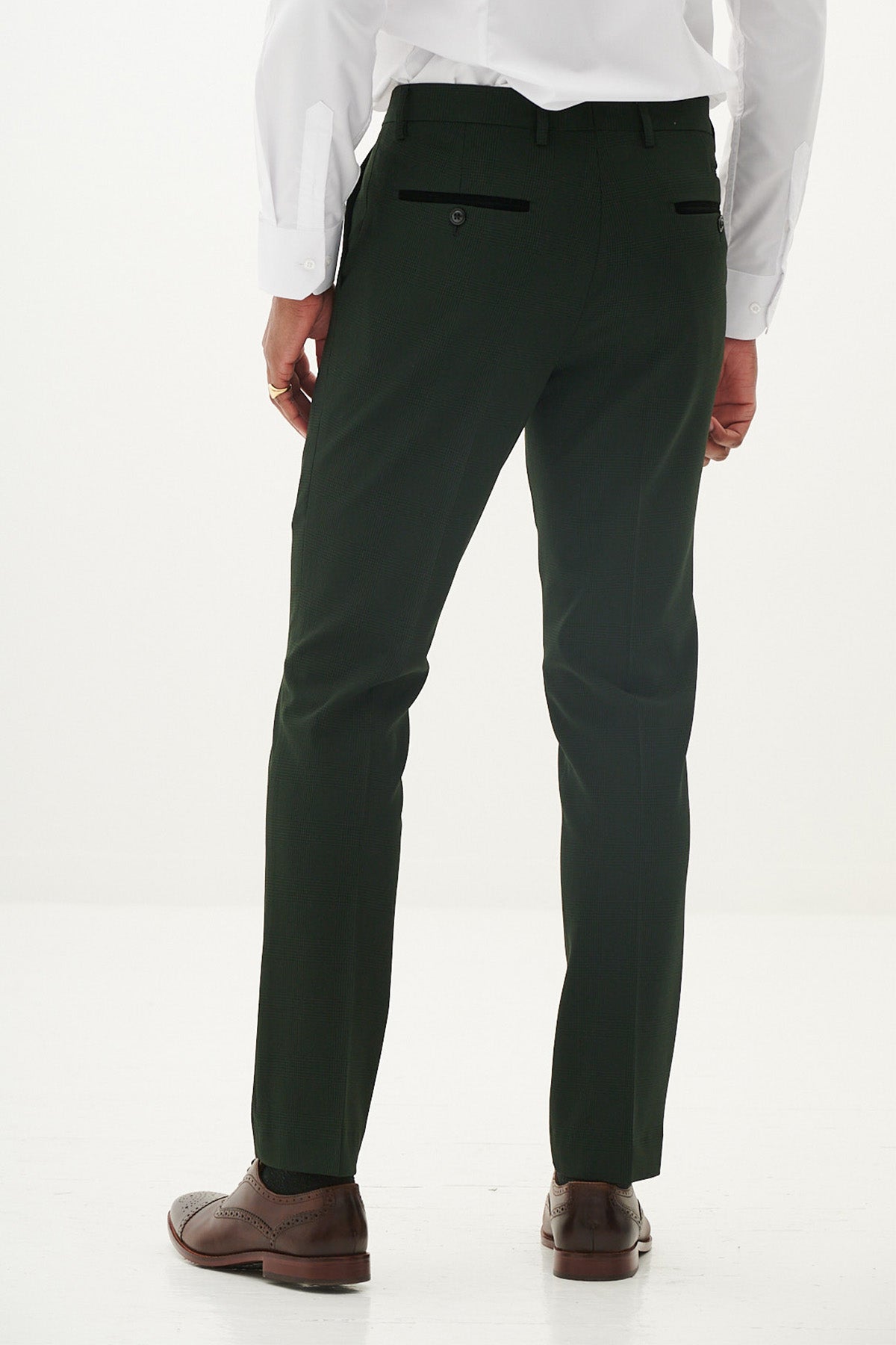 BROMLEY Olive Green Double Breasted Suit for Men - Premium Wool Business Suit | Formal Office Wear & Wedding Attire | As Worn By Darnell Furlong | Perfect for Business Meetings, Interviews & Special Occasions