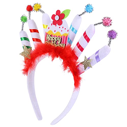 Rosenice Women's Birthday Headband - Birthday Queen Crown for Women, Party Decorations Supplies, White - Perfect for Birthday Parties, Bachelorette, Bridal Showers & Special Events