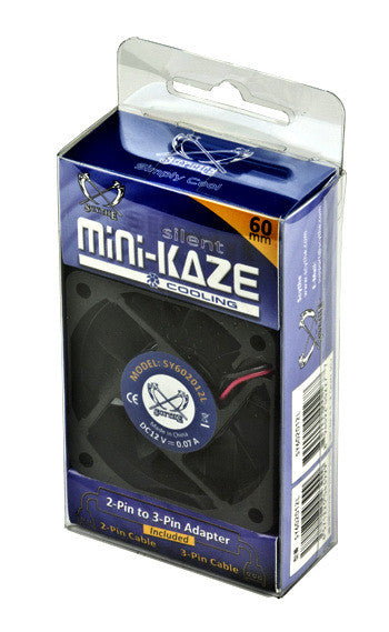SCYTHE 60x60x20mm Silent Mini Kaze Fan SY602012L - Ultra Quiet Cooling Fan for PC, Laptop, Gaming Rig & Electronics - Perfect for Home Office, Workstation & Computer Case Cooling